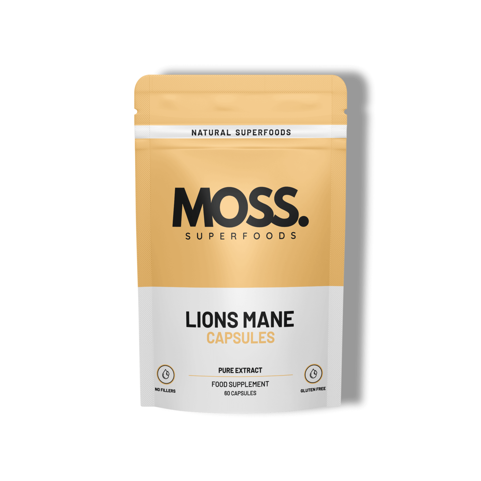 Lions Mane Mushrooms Capsules By Moss Superfoods UK